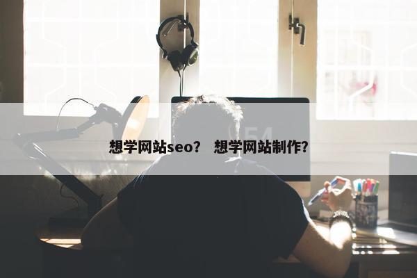 想学网站seo？ 想学网站制作？