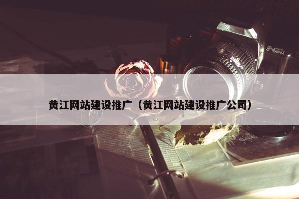 黄江网站建设推广（黄江网站建设推广公司）