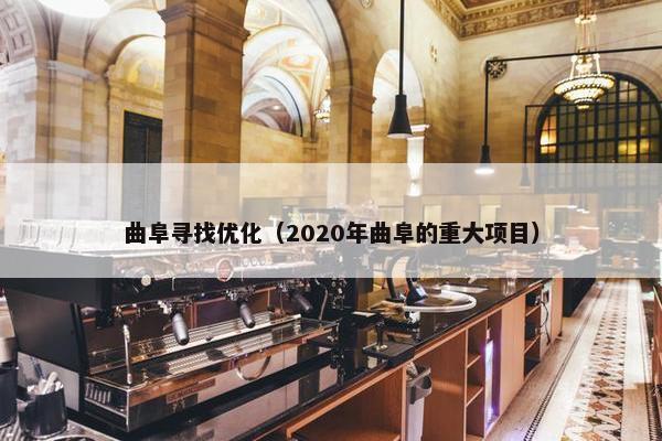 曲阜寻找优化（2020年曲阜的重大项目）