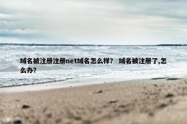 域名被注册注册net域名怎么样？ 域名被注册了,怎么办？
