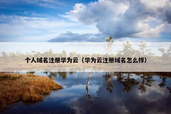个人域名注册华为云（华为云注册域名怎么样）