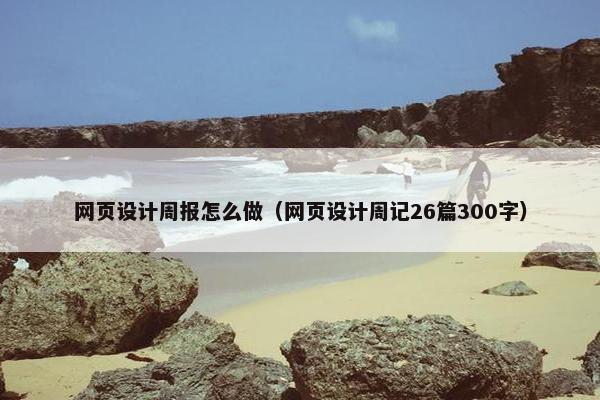 网页设计周报怎么做（网页设计周记26篇300字）