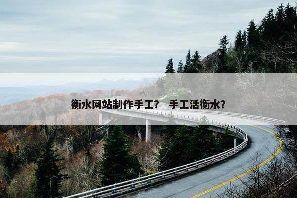 衡水网站制作手工？ 手工活衡水？