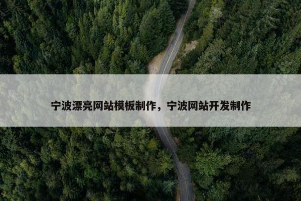 宁波漂亮网站模板制作，宁波网站开发制作
