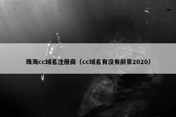 珠海cc域名注册商（cc域名有没有前景2020）