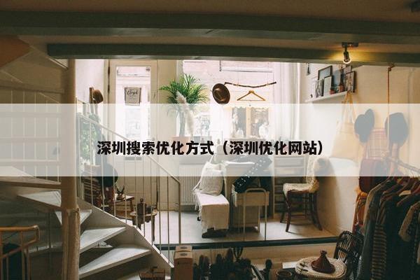 深圳搜索优化方式（深圳优化网站）