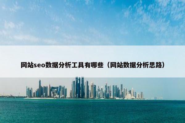 网站seo数据分析工具有哪些（网站数据分析思路）