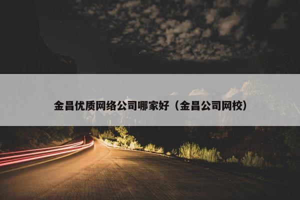 金昌优质网络公司哪家好（金昌公司网校）