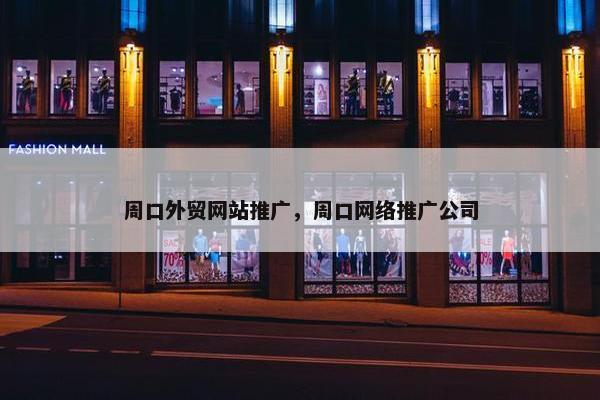 周口外贸网站推广，周口网络推广公司