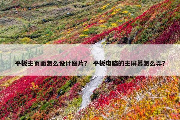 平板主页面怎么设计图片？ 平板电脑的主屏幕怎么弄？