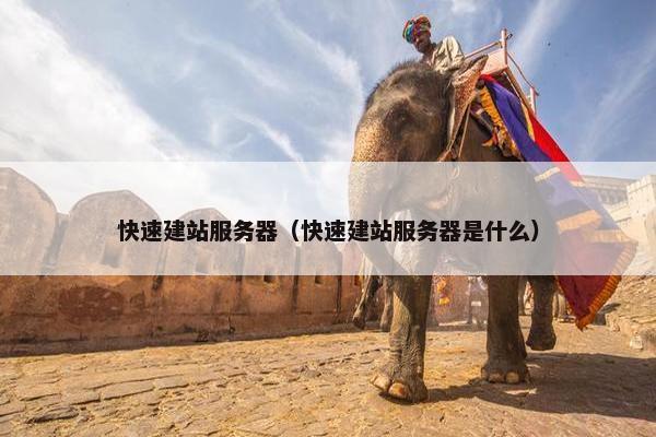 快速建站服务器（快速建站服务器是什么）