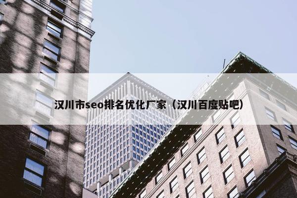汉川市seo排名优化厂家（汉川百度贴吧）
