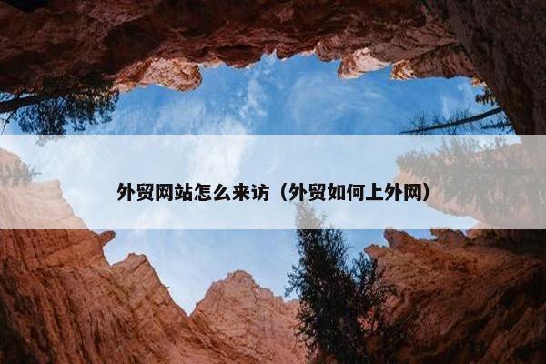 外贸网站怎么来访（外贸如何上外网）