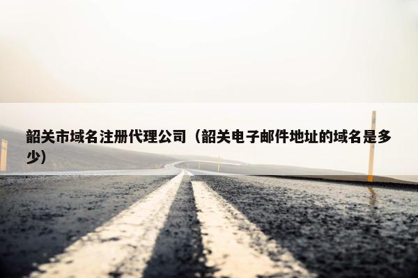 韶关市域名注册代理公司（韶关电子邮件地址的域名是多少）