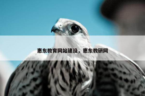 惠东教育网站建设，惠东教研网