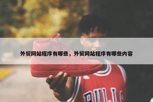 外贸网站程序有哪些，外贸网站程序有哪些内容