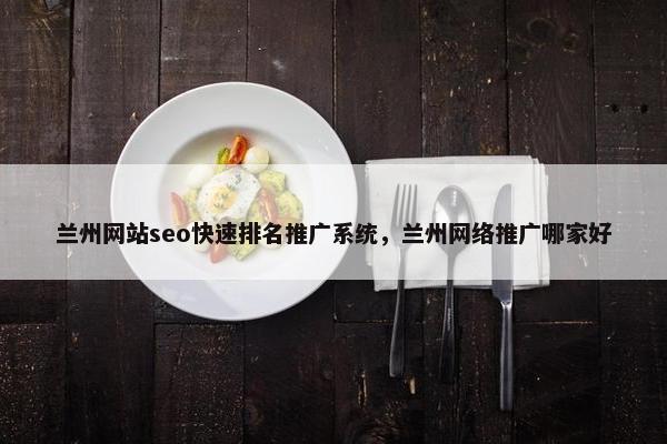兰州网站seo快速排名推广系统，兰州网络推广哪家好