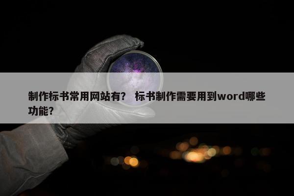 制作标书常用网站有？ 标书制作需要用到word哪些功能？