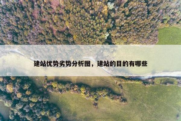 建站优势劣势分析图，建站的目的有哪些