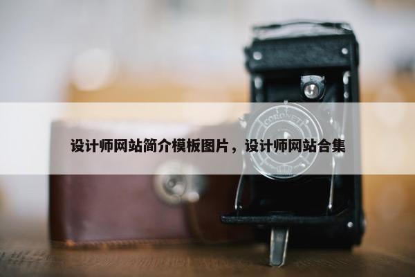 设计师网站简介模板图片，设计师网站合集