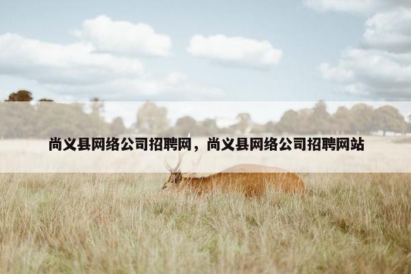 尚义县网络公司招聘网，尚义县网络公司招聘网站