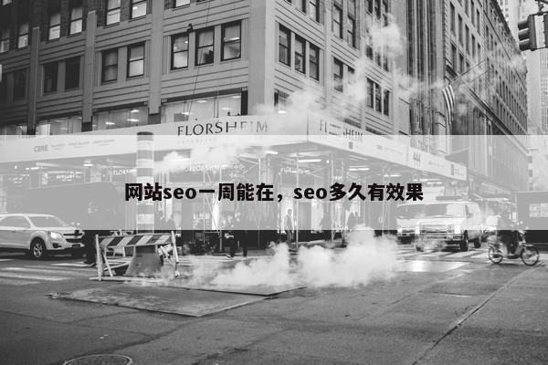 网站seo一周能在，seo多久有效果