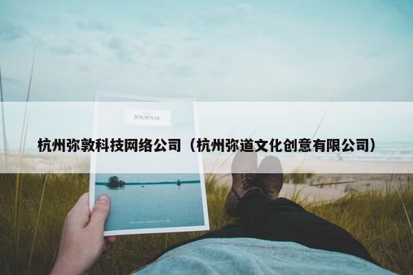 杭州弥敦科技网络公司（杭州弥道文化创意有限公司）