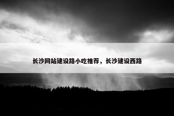 长沙网站建设路小吃推荐，长沙建设西路