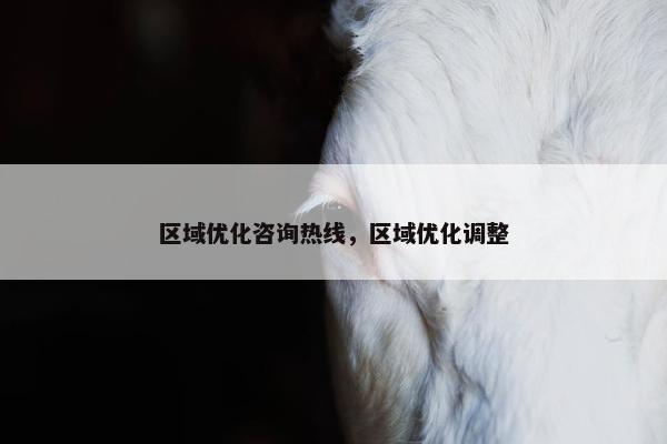 区域优化咨询热线，区域优化调整