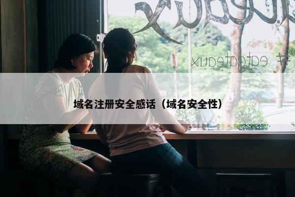 域名注册安全感话（域名安全性）