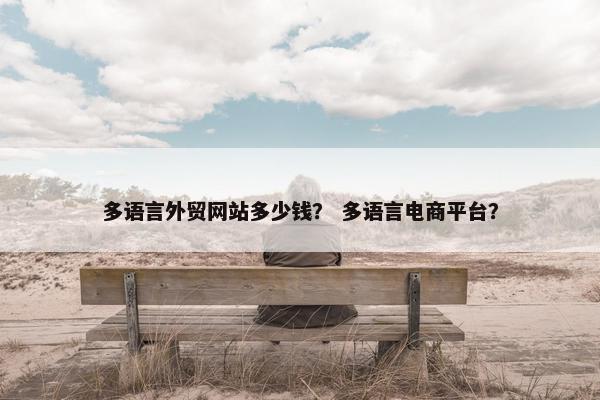 多语言外贸网站多少钱？ 多语言电商平台？