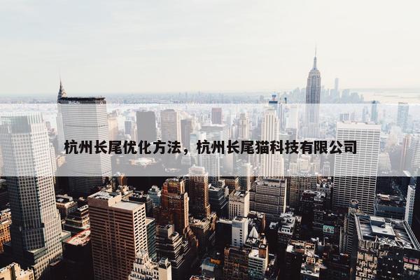 杭州长尾优化方法，杭州长尾猫科技有限公司