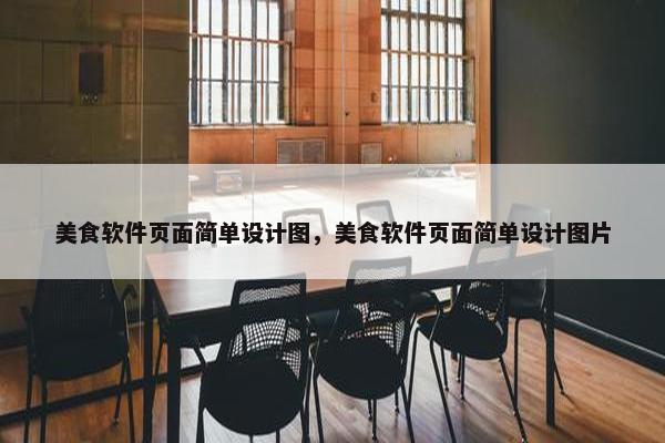 美食软件页面简单设计图，美食软件页面简单设计图片