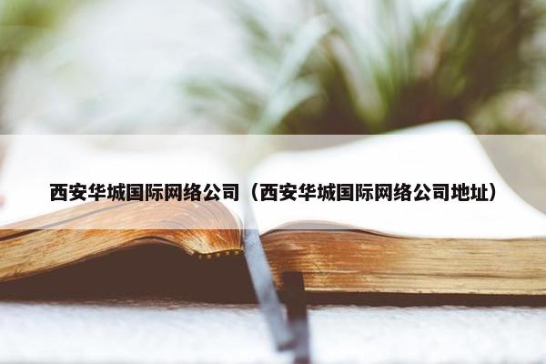西安华城国际网络公司（西安华城国际网络公司地址）