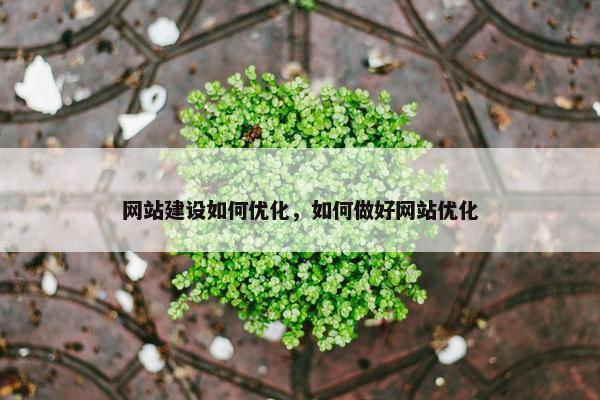 网站建设如何优化，如何做好网站优化
