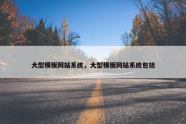 大型模板网站系统，大型模板网站系统包括