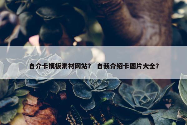 自介卡模板素材网站？ 自我介绍卡图片大全？