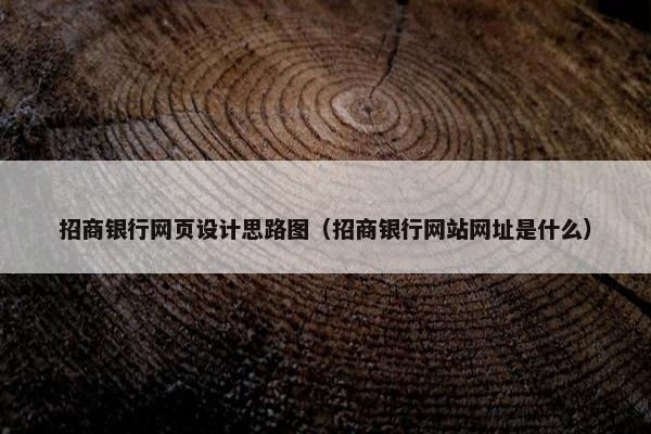 招商银行网页设计思路图（招商银行网站网址是什么）