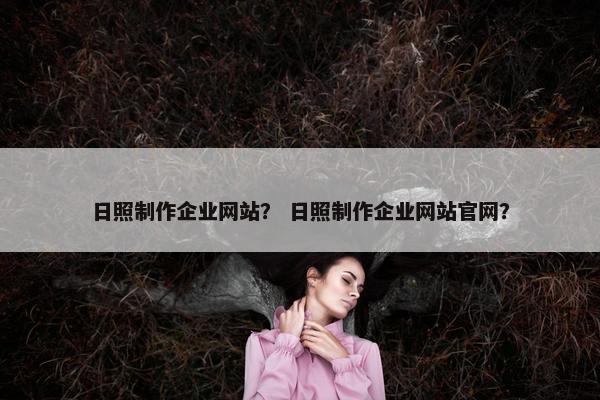 日照制作企业网站？ 日照制作企业网站官网？