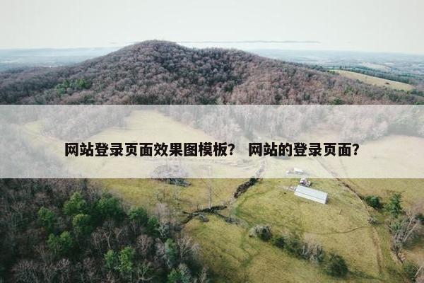 网站登录页面效果图模板？ 网站的登录页面？