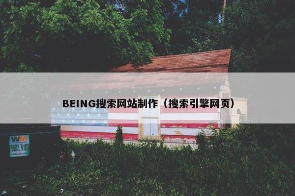 BEING搜索网站制作（搜索引擎网页）