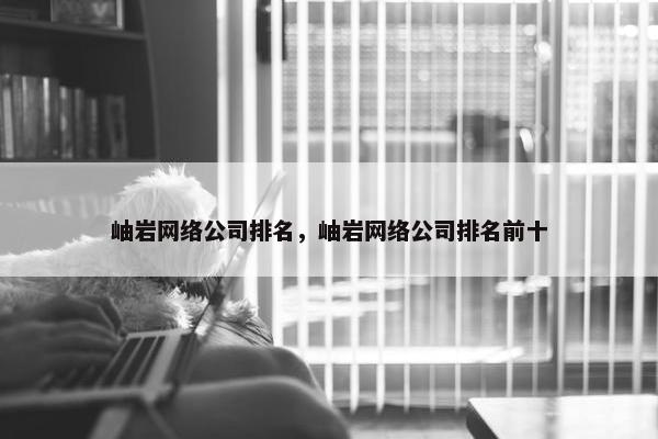 岫岩网络公司排名，岫岩网络公司排名前十