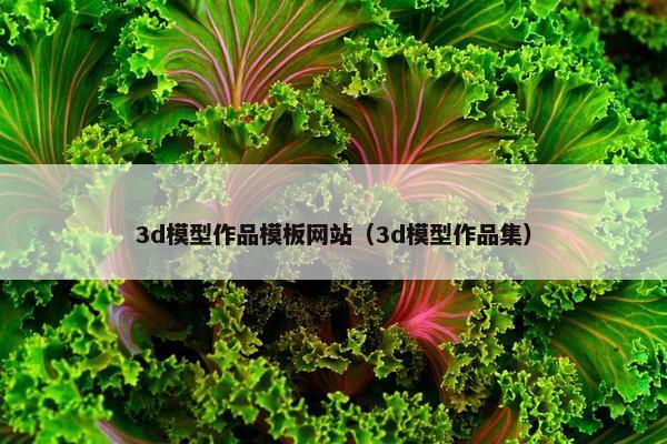3d模型作品模板网站（3d模型作品集）