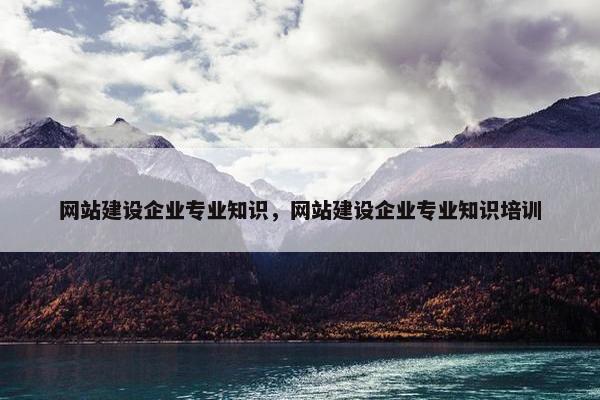 网站建设企业专业知识，网站建设企业专业知识培训
