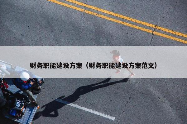 财务职能建设方案（财务职能建设方案范文）