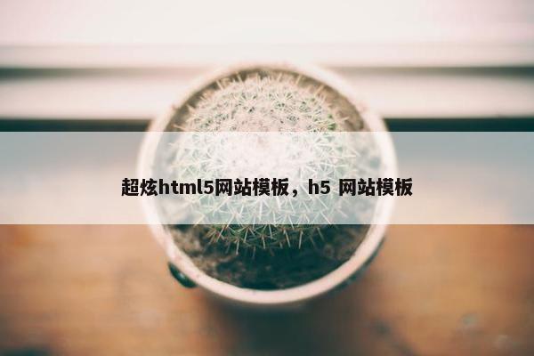 超炫html5网站模板，h5 网站模板
