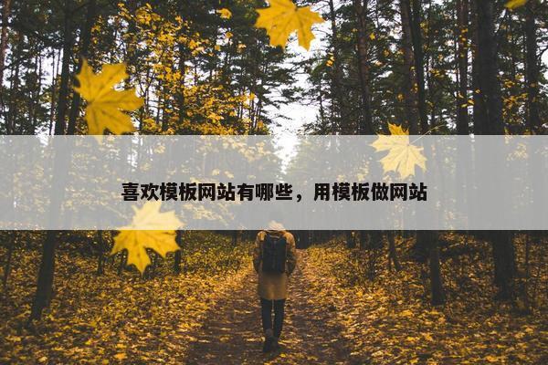 喜欢模板网站有哪些，用模板做网站