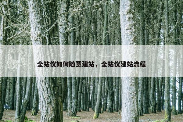 全站仪如何随意建站，全站仪建站流程