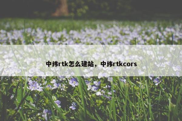 中纬rtk怎么建站，中纬rtkcors