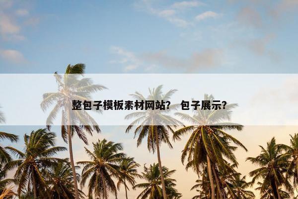 整包子模板素材网站？ 包子展示？
